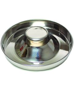 Indipets Puppy Stainless Steel Flying Saucer Dish 11 in.