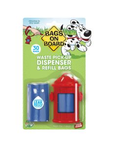Bags On Board Original Dispensers Fire Hydrant with 30 bags