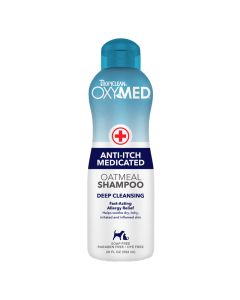TropiClean OxyMed Anti-Itch Medicated Oatmeal Shampoo 20 oz.