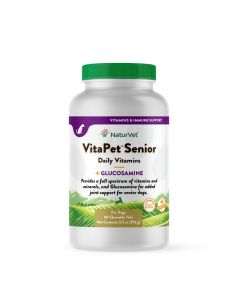NaturVet VitaPet Senior Daily Vitamins Chewable Tablets 60 ct.