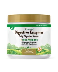 NaturVet Digestive Enzymes Powder 8 oz.