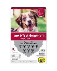 K9 Advantix II Flea & Tick Topical for Dogs 21 - 55 lbs. 6 Pack