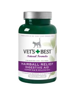 Vet's + Best Hairball Relief Digestive Aid Tablets 60 ct.