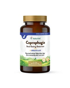 NaturVet Coprophagia Stool Eating Deterrent Chewable Tablets 60 ct.