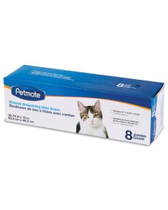 Petmate Hi Back Drawstring Litter Liners Jumbo 8 count