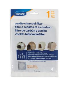 Petmate Zeolite Charcoal Filter for Large Hooded Litter Pan