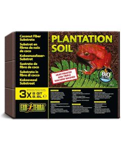 Exo Terra Plantation Soil Tropical Terrarium Substrate 3pk