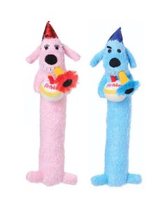Multipet Loofa Birthday Dog Toys 12 in.