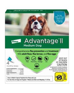 Advantage II Topical Flea Treatment For Dogs 11-20 lbs 4 pack