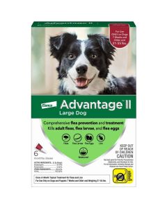Advantage II Topical Flea Treatment For Dogs 21 - 55 lbs. 6 Pack