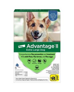 Advantage II Topical Flea Treatment For Dogs Over 55 lbs. 6 Pack