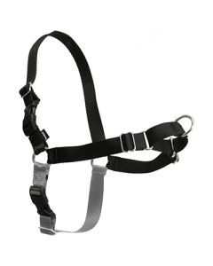PetSafe Easy Walk Harness Black & Silver Medium 20-28"