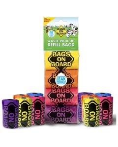 Bags on Board Waste Pick-Up Bags Refills Rainbow 60ct