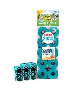 Bags on Board Premium Waste Pick-Up Bags Ocean Breeze Refills 140ct