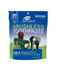 Ark Naturals  Brushless Toothpaste Dental Chews for Medium Dogs