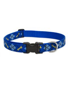 Lupine Dapper Dog Adjustable Collar 1" x 12"-20"