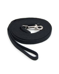 Coastal Web Training Lead Cotton Black 5/8 in x 6 ft