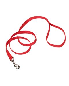 Coastal Single-Ply Dog Leash Red 5/8" x 6'