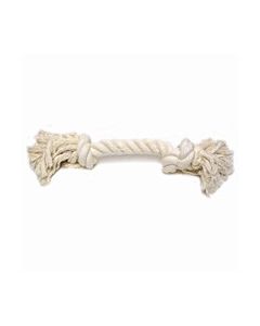 Booda 2 Knot Rope Bone White Large 12 in