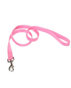Coastal Single-Ply Dog Leash Bright Pink 1" x 6'