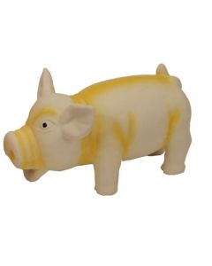 6" Latex Yellow Pig Toy