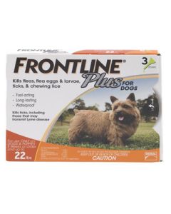 Frontline Plus Dog Up to 22 lbs. 3 Pack
