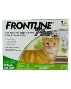 Frontline Plus flea & tick For All Cats 3 pack