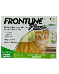 Frontline Plus flea & tick For All Cats 6 pack