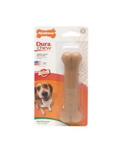 Nylabone Dura Chew Dog Bone Bacon 5.5" Wolf
