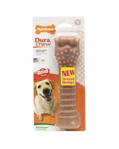 Nylabone Dura Chew Dog Bone Bacon 8" Super