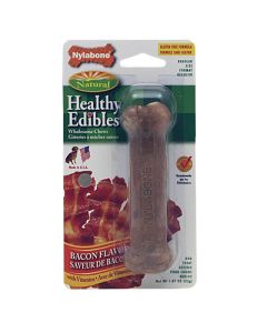 Nylabone Healthy Edibles Bacon Flavored Bone 4.5" Regular