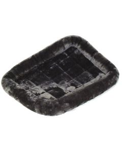 MidWest Quiet Time Bed Grey Fur 18" x 12"