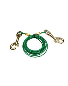 Coastal Titan Puppy Tie Out Cable with Brass Plated Snaps 12'
