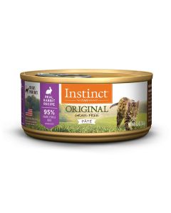 Instinct Original Grain-Free Pate Real Rabbit Recipe Cat Food 5.5 oz.