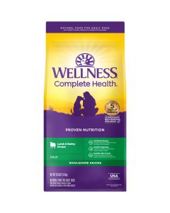 Wellness Complete Health Adult Lamb & Barley Recipe Dry Dog Food 5 lbs.
