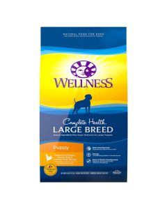 Wellness Complete Health Large Breed Puppy Recipe Dry Dog Food 30 lbs.