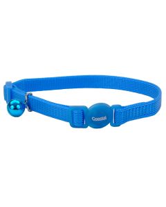 Coastal Safe Cat Adjustable Snag-Proof Breakaway Collar 3/8” x 8”-12” Blue Lagoon