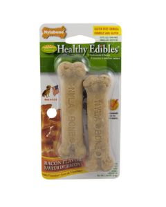 Nylabone Healthy Edibles Petite Bacon Bone 2 pack