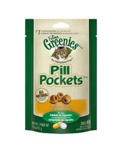 Feline Greenies Pill Pockets Chicken Flavor  1.6 oz