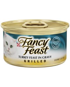 Fancy Feast Grilled Turkey Feast in Gravy Cat Food 3 oz.