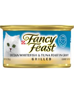 Fancy Feast Grilled Ocean Whitefish and Tuna Gourmet Cat Food 3oz