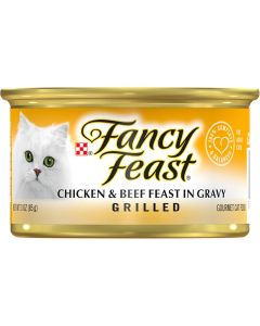 Fancy Feast Classic Paté Tender Beef and Chicken Gourmet Cat Food 3oz
