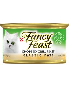 Fancy Feast Classic Paté Chopped Grill Feast Gourmet Cat Food 3oz
