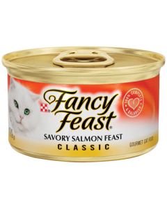 Fancy Feast  Gourmet Savory Salmon Cat Food 3 oz.