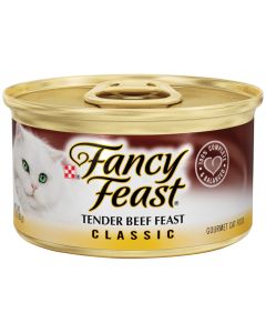 Fancy Feast Classic Paté Tender Beef Gourmet Cat Food 3oz
