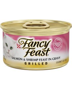 Fancy Feast Grilled Salmon and Shrimp Gourmet Cat Food 3oz