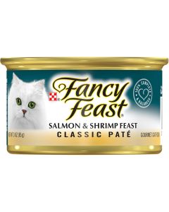 Fancy Feast Gourmet Naturals Wild Alaskan Salmon and Shrimp Cat Food 3oz