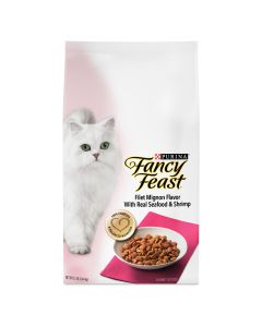 Purina Fancy Feast Gourmet Filet Mignon Flavor with Real Seafood & Shrimp