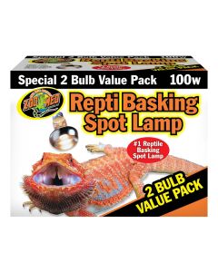 Zoo Med Repti Basking Spot Lamp 100 w 2 pk