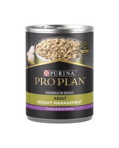 Purina Pro Plan Adult Weight Management Turkey & Rice Entree Morsels in Gravy Wet Dog Food 13 oz.